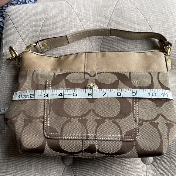 Coach Signature Carly Canvas Bag - Picture 5 of 6